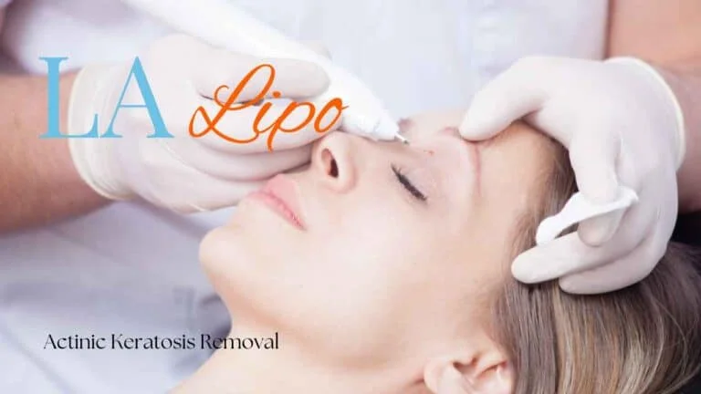 Woman receiving Actinic Keratosis Removal Treatment Tamworth