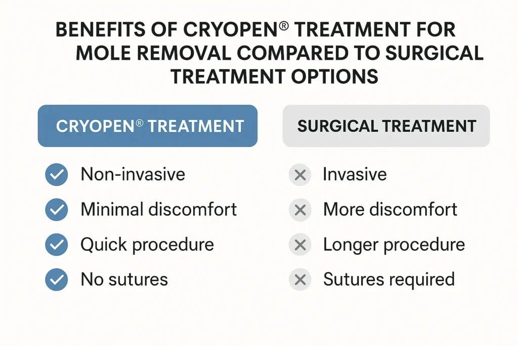 Benefits of professional mole-removal assessment at LA LIPO Tamworth