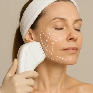 Woman having HI-FU to reduce wrinkles call LA LIPO Tamworth Now!