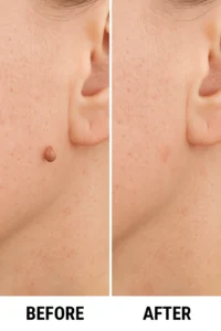 Skin tags removal Tamworth before and after