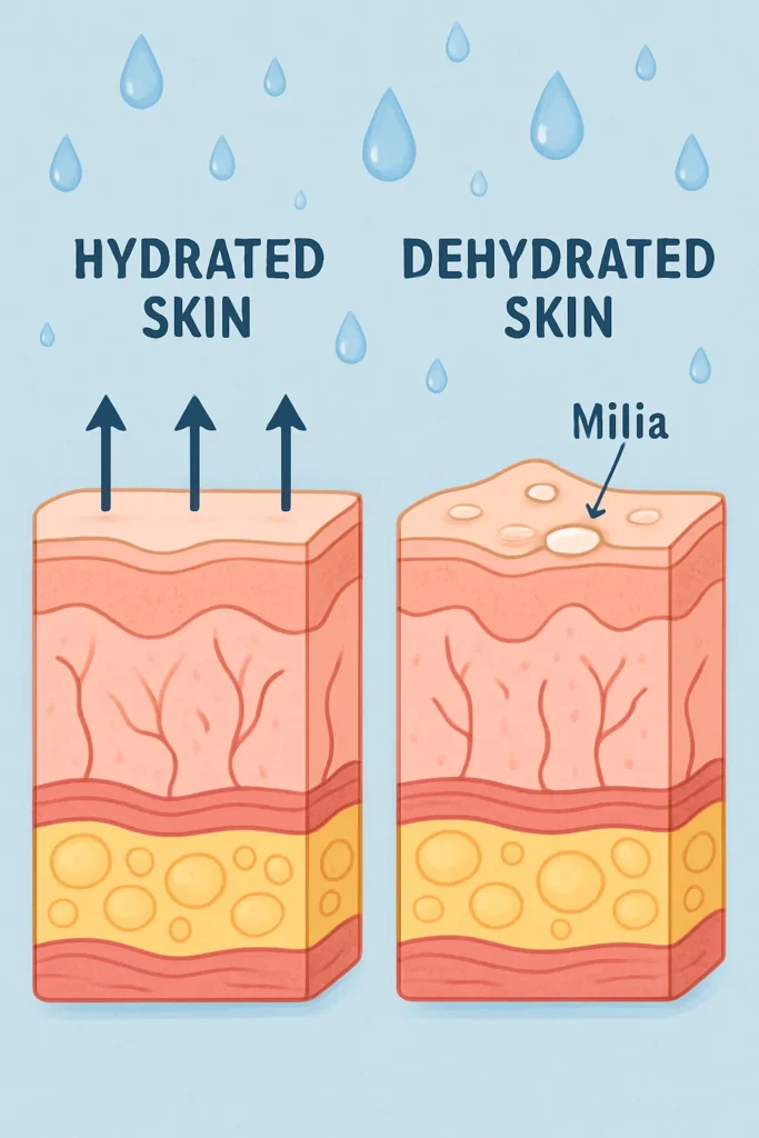The importance of hydration and milia production Tamworth