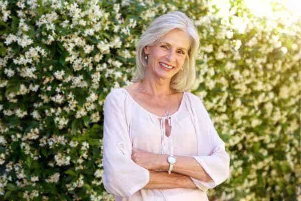 Older woman happy with urinary incontinence treatment Tamworth